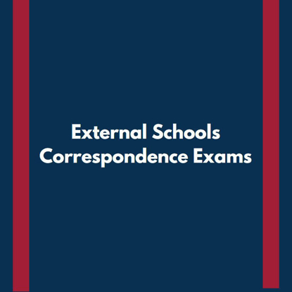 Picture of CF - External Schools Correspondence Exams (Academic or TSIA2 Exams for Other Schools)